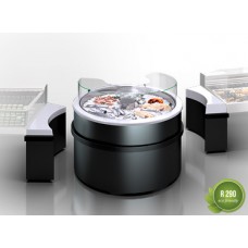 Reklaminė šviežios žuvies vitrina MISSOURI PROMO AC 151 FISH L A