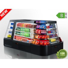 Pusiau vertikali šaldymo vitrinų sistema INDIANA ECO CUBE 2 ASV 070 MT D A