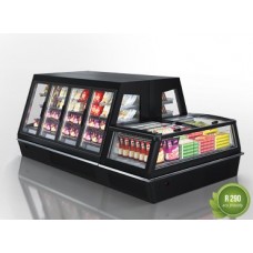 Žemos temperatūros pusiau vertikali šaldymo vitrina INDIANA ECO ASV 100 LT D A