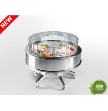 Specializuota vitrina šviežios žuvies prekybai ant ledo MISSOURI PROMO AC 148 FISH 2 LD A