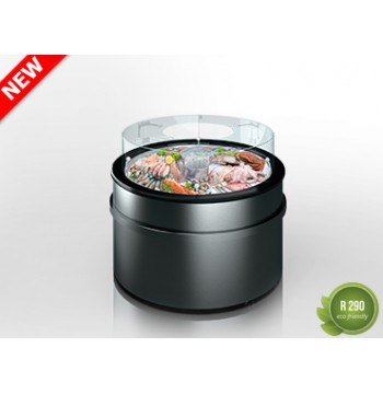 Specializuota vitrina šviežios žuvies prekybai ant ledo MISSOURI PROMO AC 148 FISH LD A